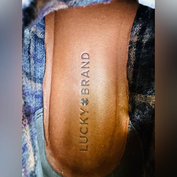 Lucky Brand Garboh Women’s Black Suede Leather Lace-Up Chukka Booties. Size 5 - Picture 2 of 8